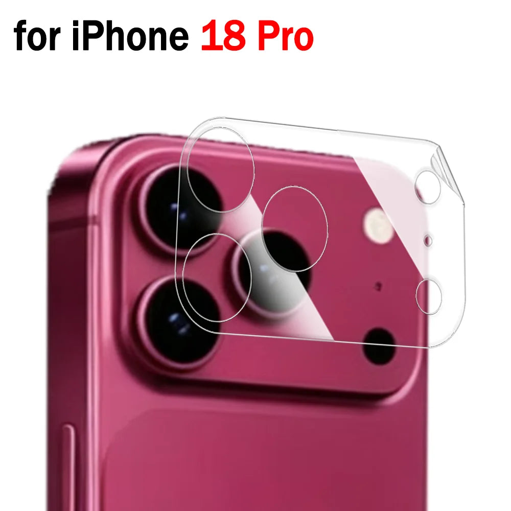 10-1Pcs Transparent Camera Lens Protector for IPhone 18 Pro Max 18 Ultra Fold Soft TPU Hydrogel Film Lens Mount Protective Film