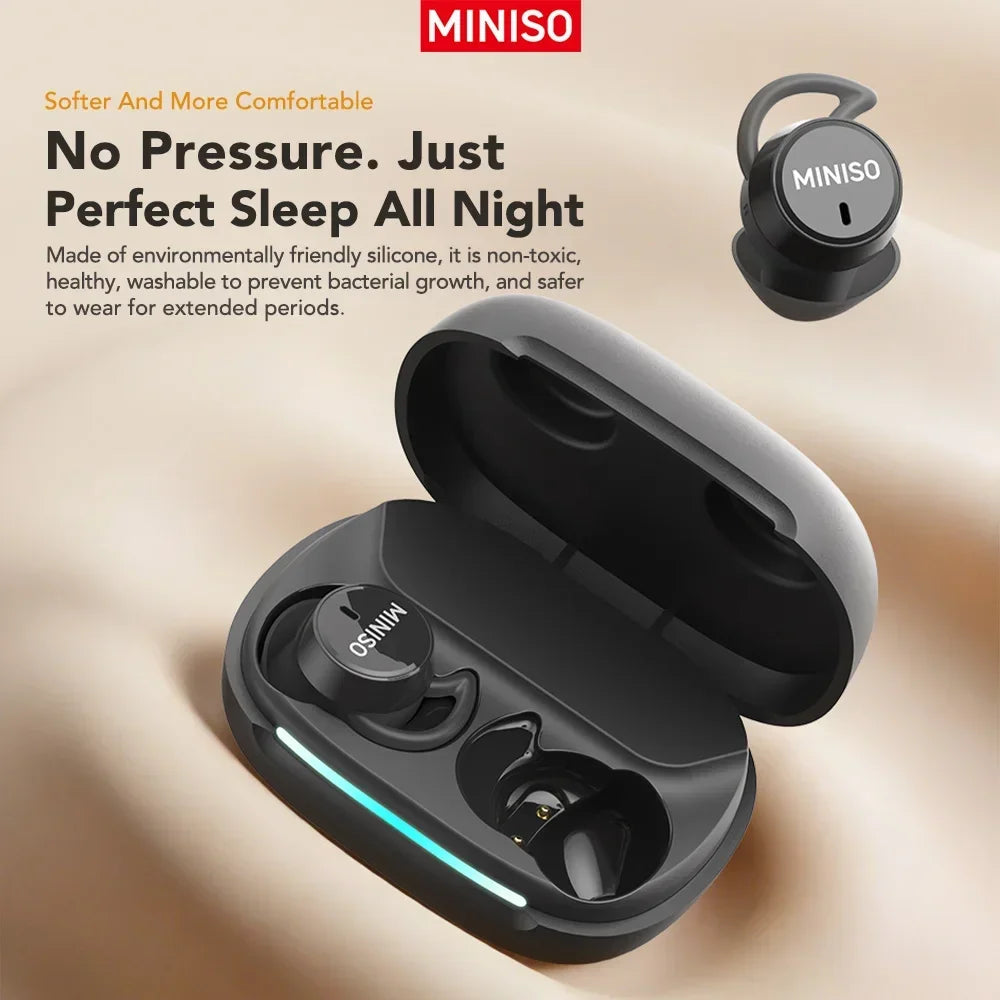 MINISO MS217 Sleep Aid Headphones Bluetooth Earphone AI Translation Earbuds In-Ear Wireless Headphones Sleep Friendly