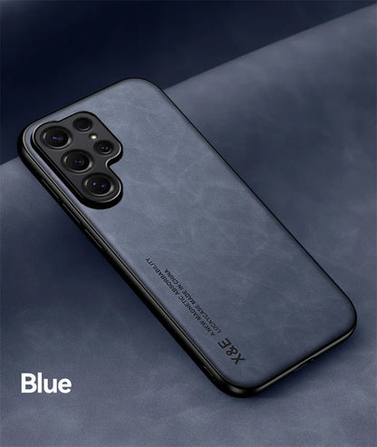 Magnetic Leather Protect Phone Case For Samsung Galaxy S26 S25 S24 S23 S22 Note 20 Ultra Plus S26FE S25FE S24FE Case Back Cover
