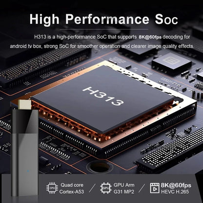 Android 16 TV Stick 4K Allwinner H313 Dual Wifi 2.4G/5.8G Quad Core HDR RAM 4GB ROM 32GB 64GB 128GB Home Theater Media Player