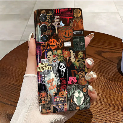 Horror Movie Halloween Phone Case for Samsung Galaxy S26 S25 Ultra S24 S23 Ultra Plus Shockproof Double layer tough Back Cover