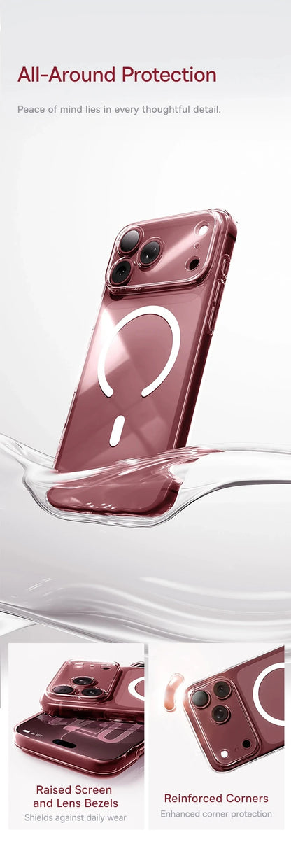 Baseus Magnetic Case For iPhone 18 Pro Max Wireless Charging For Magsafe Case For iPhone 17 Pro Max Slim Thin Clear Cover Case
