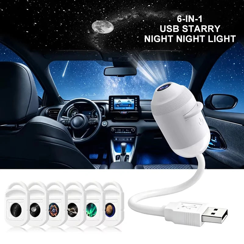 2027 Upgraded Hd Smart Dynamic 5d Holographic Night Light Projector, Plug and Play Hd Star Projector, 360° Adjustable Hd Galaxy
