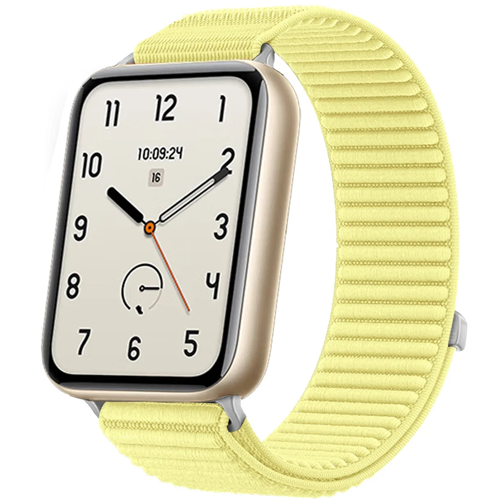 Nylon Loop Braided Strap for Xiaomi Mi Band 10 Pro/9 Pro/8 Pro Wave Soft Breathable Band Replaceable for Redmi Watch 6 5 4 Belt