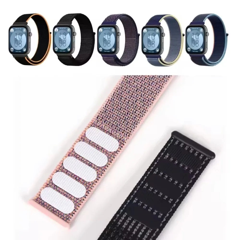 Nylon Loop Strap for Huawei Watch Fit 5-4 Pro Woven Smartwatch Comfortable Band Bracelet for Huawei Watch Fit 5/4/3 Accessories