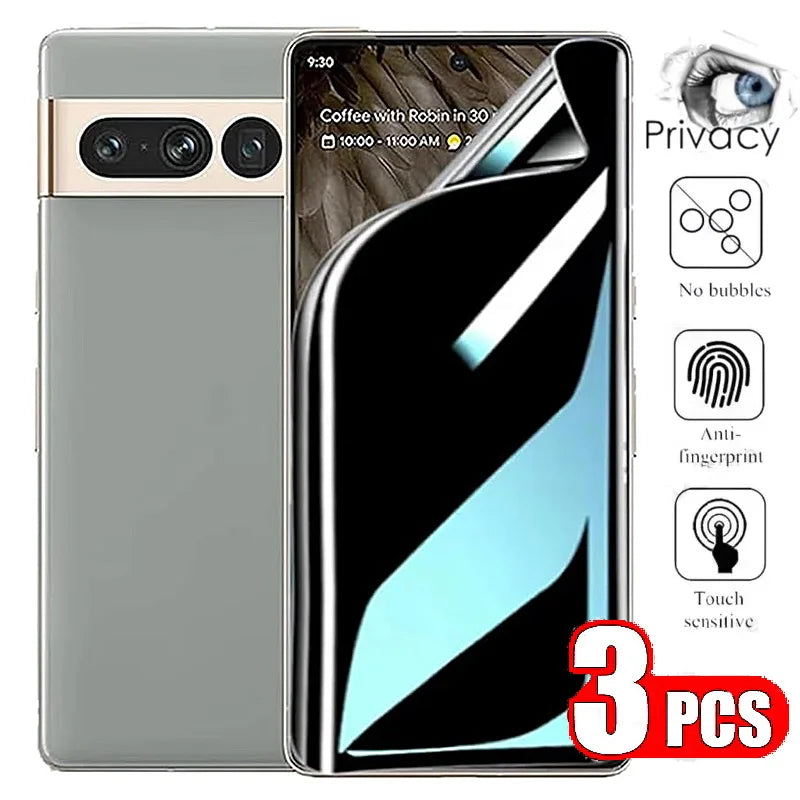 2Pcs Privacy Hydrogel For Google Pixel 3a 4 4a 5 5a 6 6a 7 7a 8 8a 9 9a 10 Pro XL 5G Anti Spy Screen Protector Flim