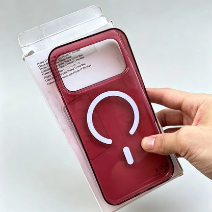Simple Ultra-slim Transparent Magnetic Phone Case For IPhone 18 17 16 15 14 13 Pro Max for Magsafe Shockproof Protect Back Cover