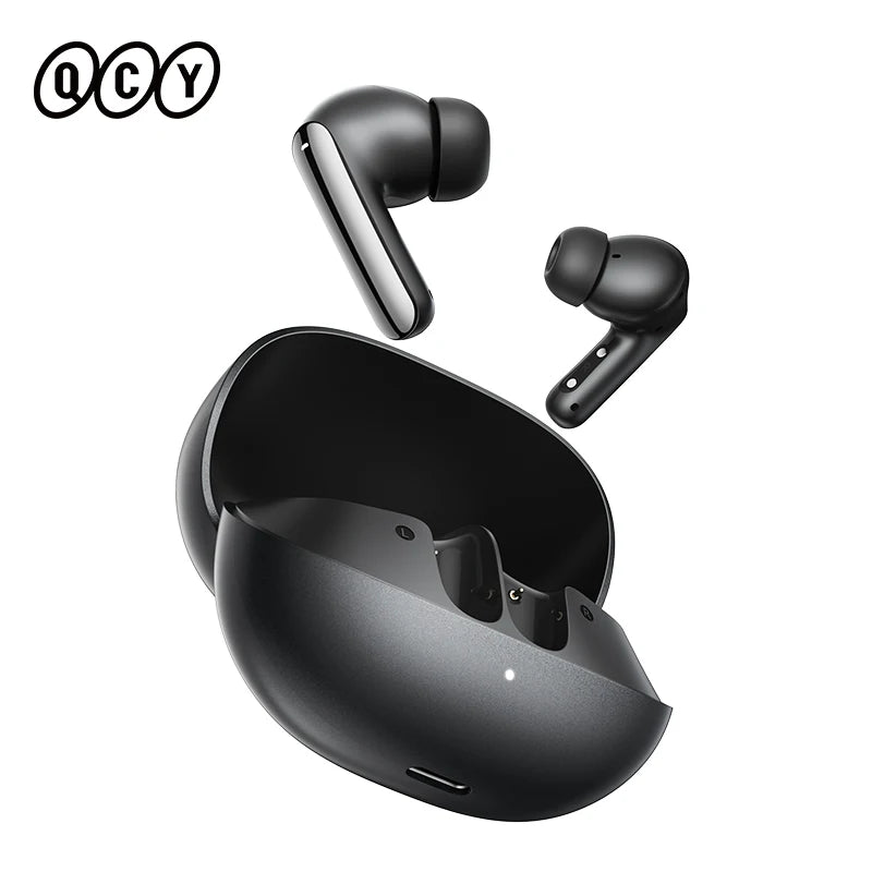QCY MeloBuds N20 Wireless Bluetooth 6.0 Earphone 13mm Drivers -50dB Adaptive Hybrid Noise Cancelling Earbud 40Hrs HT20 Headphone