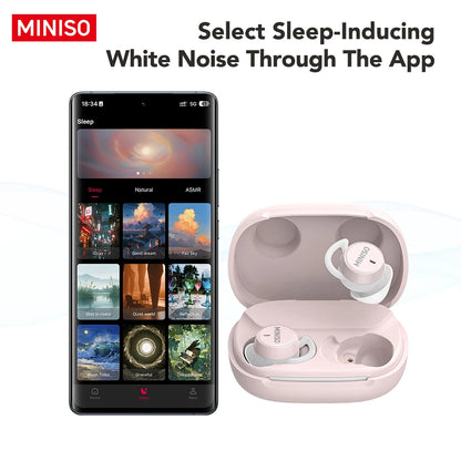 MINISO MS217 Sleep Aid Headphones Bluetooth Earphone AI Translation Earbuds In-Ear Wireless Headphones Sleep Friendly