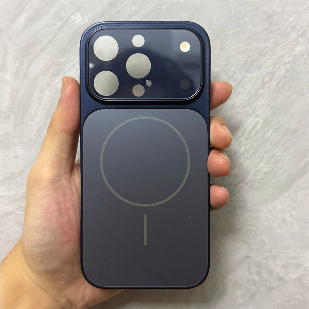 Luxury Case Transform Look To 17 18 Pro Max Cover For Iphone 16 Pro 15 14 13 Change To 17 Pro Magnetic Fundas For Magsafe