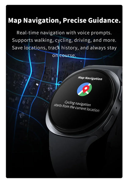2026New GPS Tracking Smart Watch Women Health Monitoring Bluetooth Call NFC  IP68 Waterproof  Sports Mode Compass Smartwatch Men