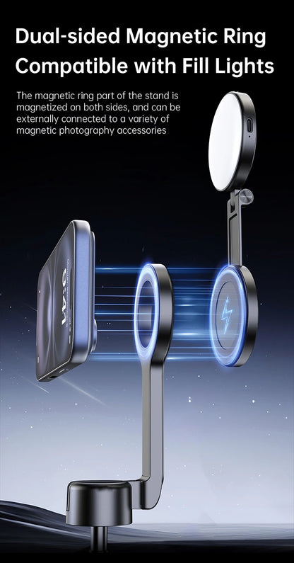 T18 Magnetic Phone Tripod Wireless Phone Grip Selfie Stick Desktop Tripod