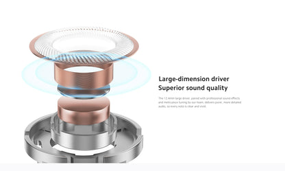 Xiaomi Type-C Earphones Clear Calls HD Microphone IP54 Dust Water Resistant Type-C Port Plug Play Wired Headphone