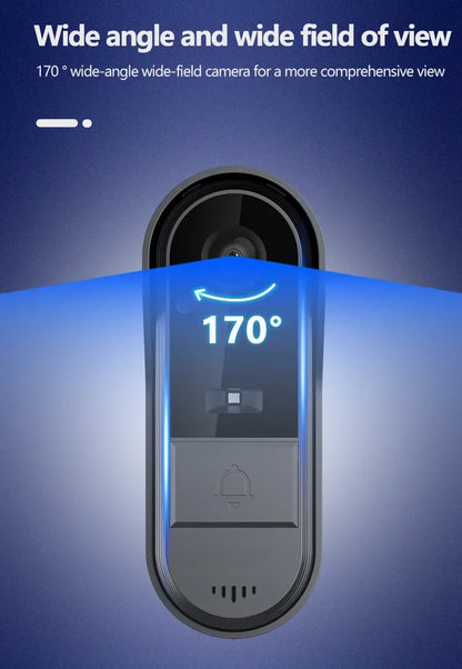 Waterproof Smart 2.4G Wireless Doorbells Video Intercom Camera Inteligente Night Vision 4.3inch Screen For Security Home