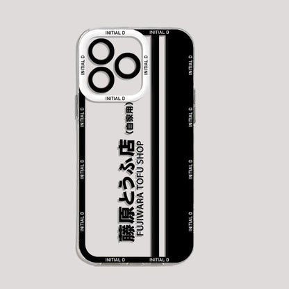 Anime Initial D AE86 Phone Case For iPhone 15 14 13 12 11 Mini Pro Max X XR XSMax 6S 6 7 8 Plus SE20 Transparent Cover