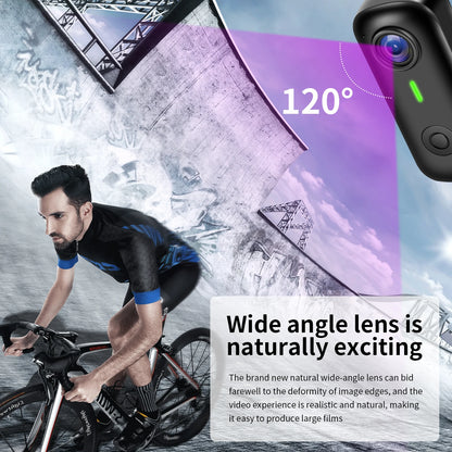 Mini Magnetic Thumb Action Cam 120° Wide Angle Smart Anti Shake For Bike Vlog Motorcycle Daily School Recording And Cycling
