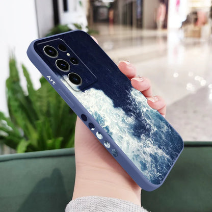 Artistic Patterns Phone Case For Samsung Galaxy S25 S24 S23 S22 S21 S20 Ultra Plus FE Note 20 Ultra 10 9 Plus Cover