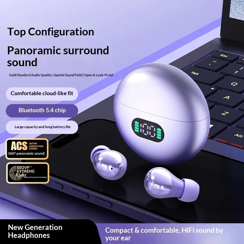 Low Latency Gaming Bluetooth Earbuds All-Day Comfort Long Battery Immersive Audio Built-In Mic Suitable for Travel and Workout