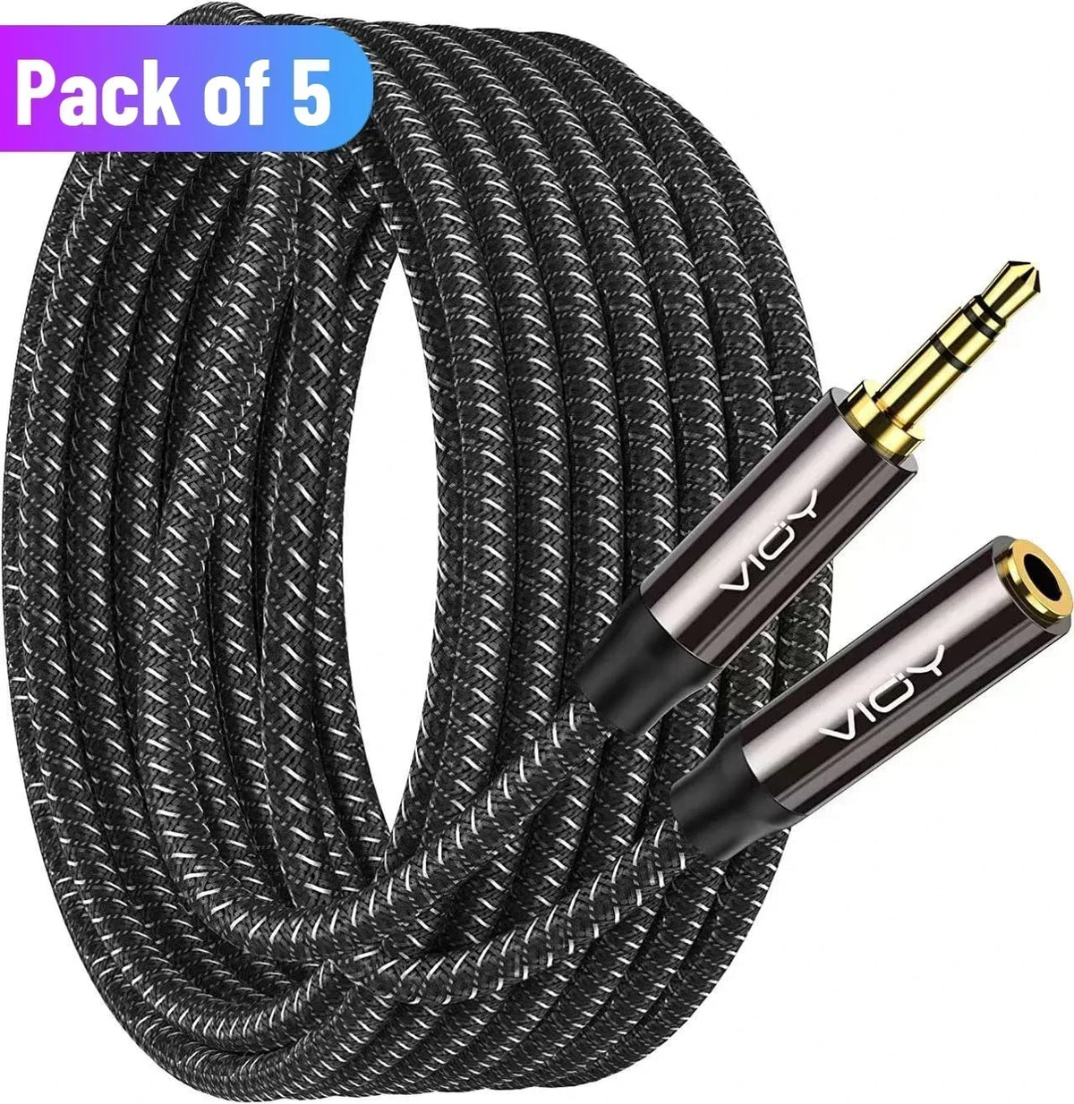 3.5mm AUX Stereo Audio Cable Male To Female Headphone Extension Cables for Earphone IPad Smartphone Tablet Media Player Etc