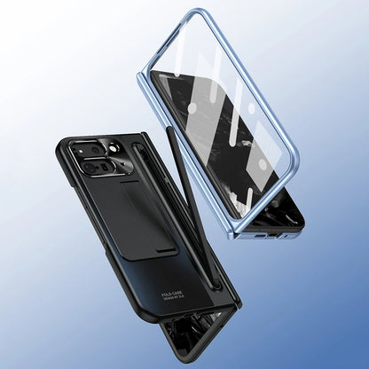 For Google Pixel 10 9 11 Pro Fold Case With Hinge Protection & Stylus Pen & Foldable Bracket & Screen Protector PhoneCover Shell