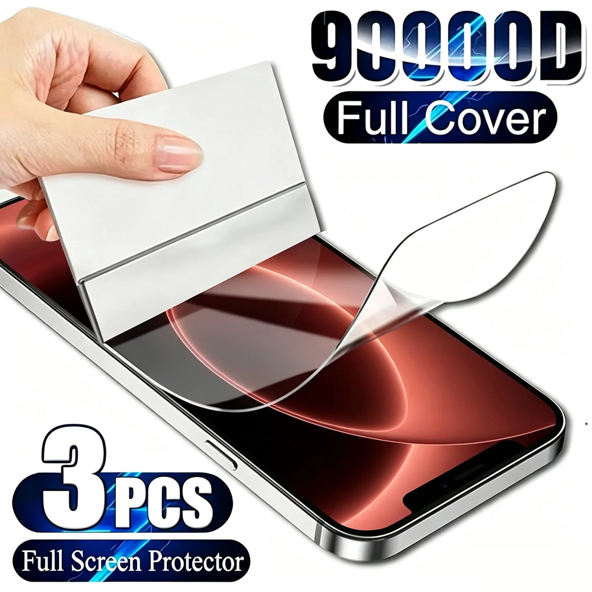 1-4Pcs Soft Hydrogel Film For iPhone 18 Pro Max 17 16 14 13 12 11 15 Pro Max Air 13 Mini 7 8 Plus X XR Silicone Screen Protector