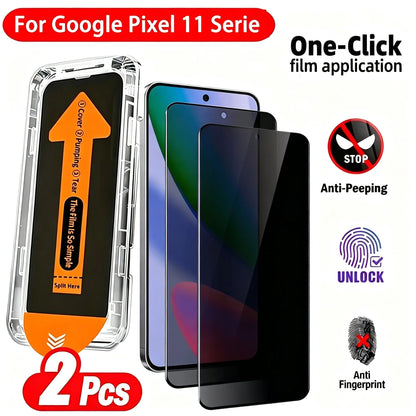 2Pcs Privacy Screen Protector For Google Pixel 11 Pro XL Anti-spy Tempered Glass for Pixel 10a 7 8 9 10 Pro XL 6a 7a 8a 9a Films