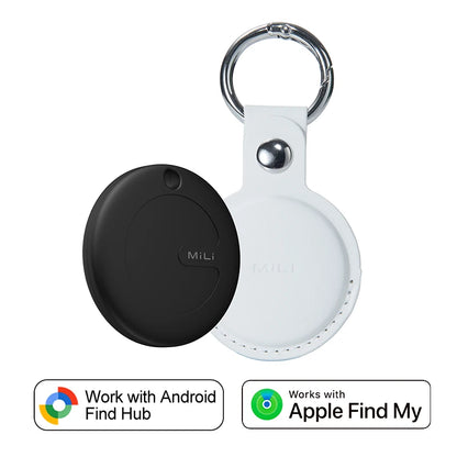 Dual System MiLi MiTag Smart Location Tag Bluetooth GPS Tracker Locator Keys Finder Works With Apple Find My & Google Find Hub