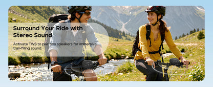 Tribit StormBox Micro 3 Wireless Speaker,13W XBass Sound,BT 6.0, 24H Playtime,IP68,TWS,Strap & Magnetic Mount for Bike/Outdoor