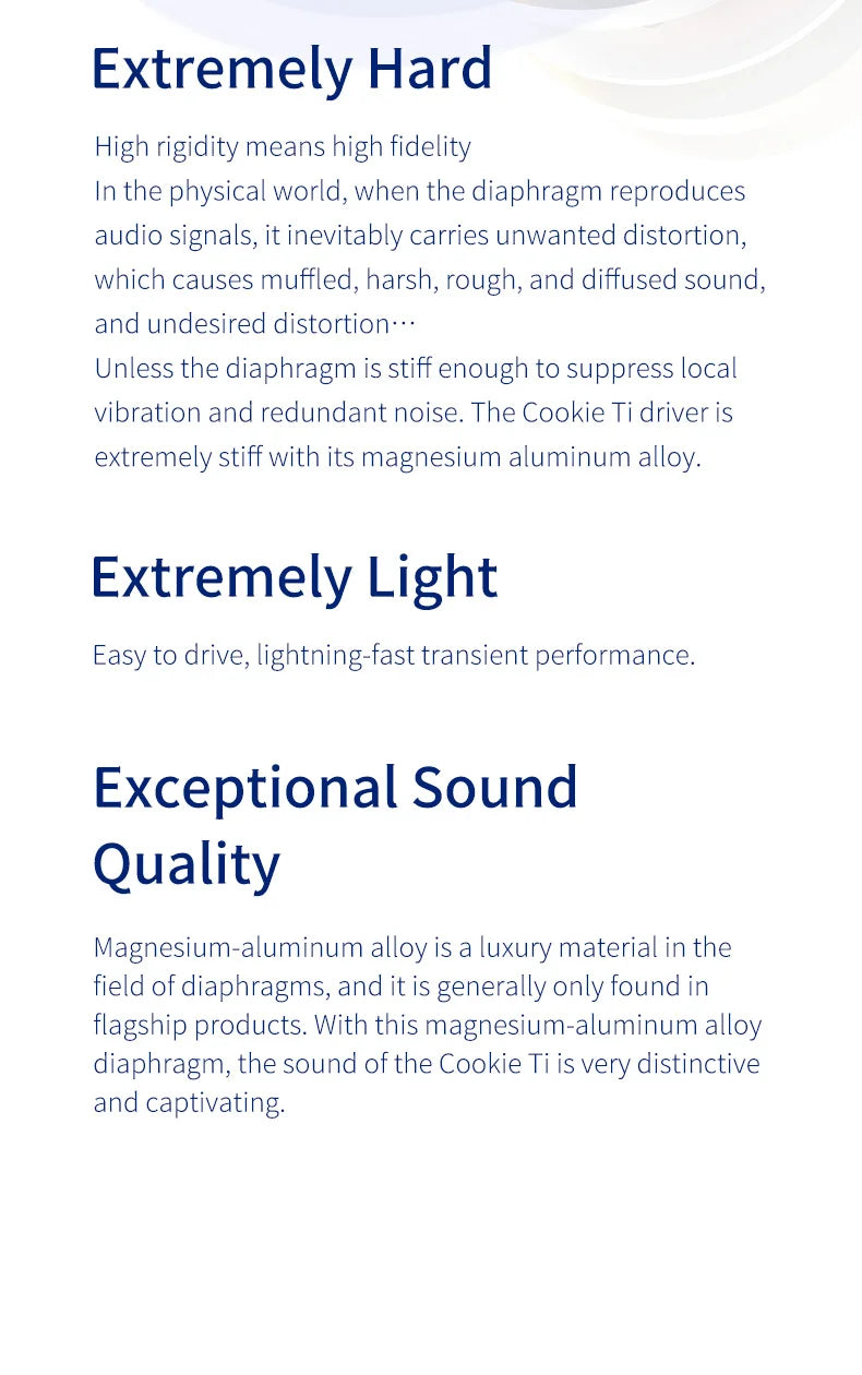 iBasso JR. Cookie Ti HiFi Wired Earphones In-Ear Earbuds 4.4mm balanced