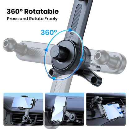 TOPK Car Phone Holder Air Vent Mount for Big Phones Thick Case Friendly iPhone 15 14 13 Pro Max Samsung S24 S23 Ultra Heavy Duty