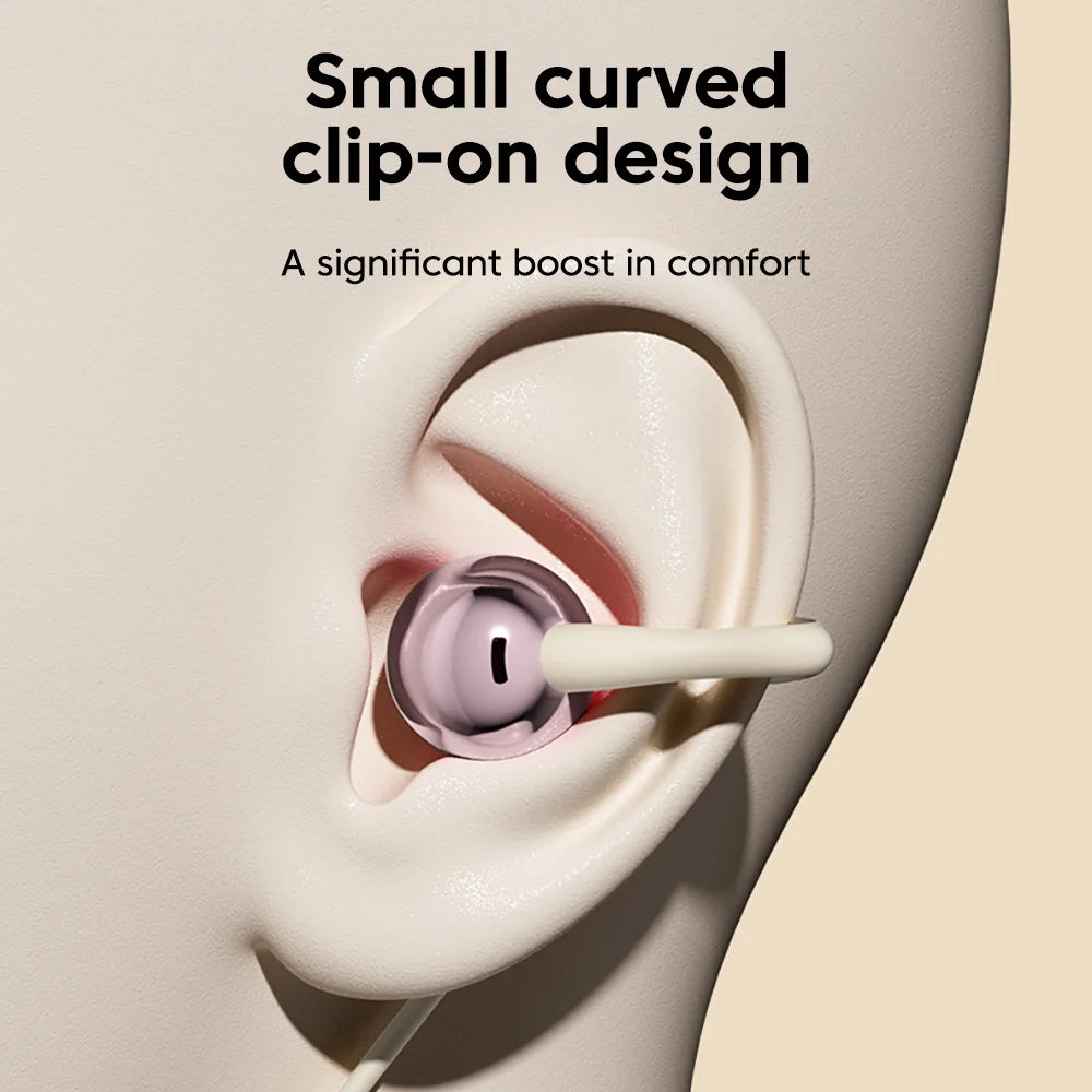Ear-clip Style Wired Headphones Type-C/3.5mm Wired Earphones With Mic Earclip Earbuds USB C Built in DAC Headset For iPhone17-15