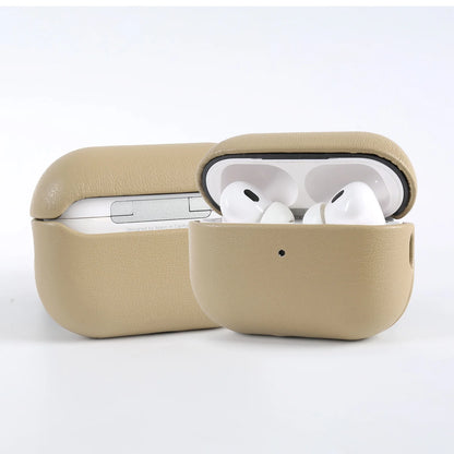 Biobased Eco-Friendly Leather Case For Airpods Pro 3 Airpods4 5 Wireless Earphone Box Headphone Bluetooth Hard Protective Cover