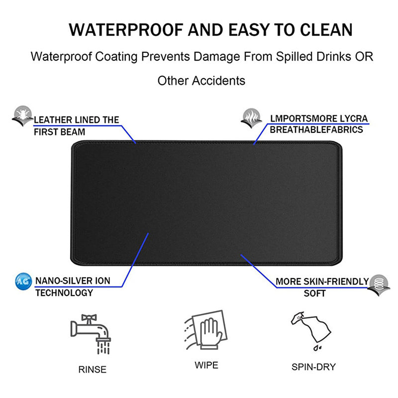 Cutting-Mat-white-on-black Mouse Pad Office Gaming Laptop Deskmat Anime Mousepad Gamer Keyboard Mouse Mat Computer Accessories