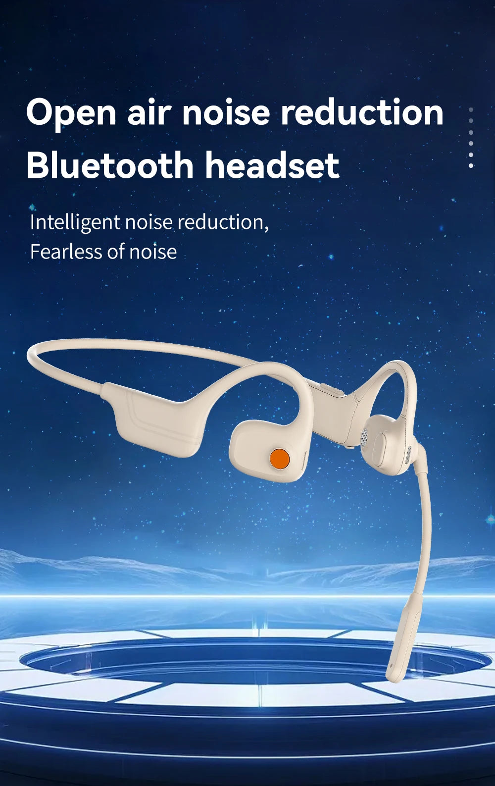 DG09 Bone Conduction Headphone Wireless Bluetooth 5.3 Headset Outdoor Sport Earphones IPX5 Waterproof Hands-free with Microphone