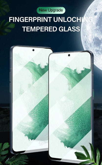 2PCS Fingerprint Unlocking Tempered Glass For Samsung Galaxy S25 S24 Ultra S25 S24 Plus Screen Protector For Samsung S24 S25