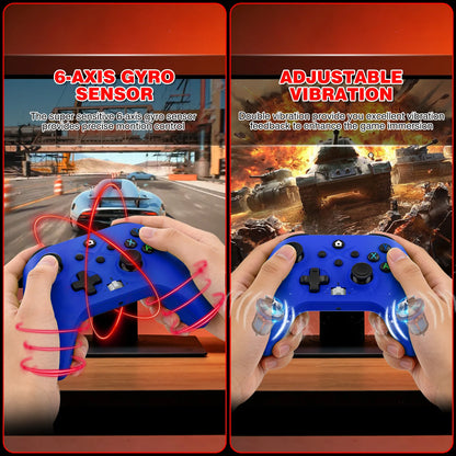 Wireless For XBOX Controller, XBOX ONE Series S/X Console/PC Gaming Gamepad Keys Programming 6 Axis Gyro Turbo Function Win 7/10