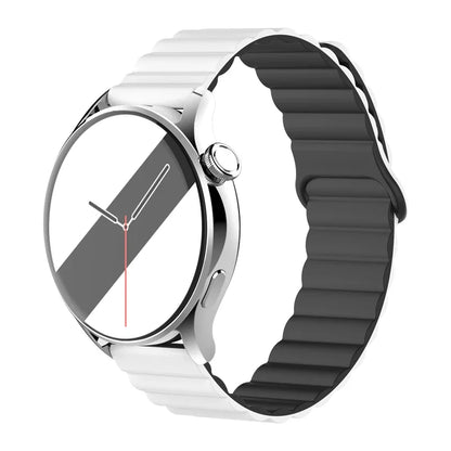 Magnetic Loop For Samsung Galaxy watch 7/6/5 pro/4/Classic/active 2 20mm 22mm band Silicone link bracelet huawei GT 2-3-4 strap