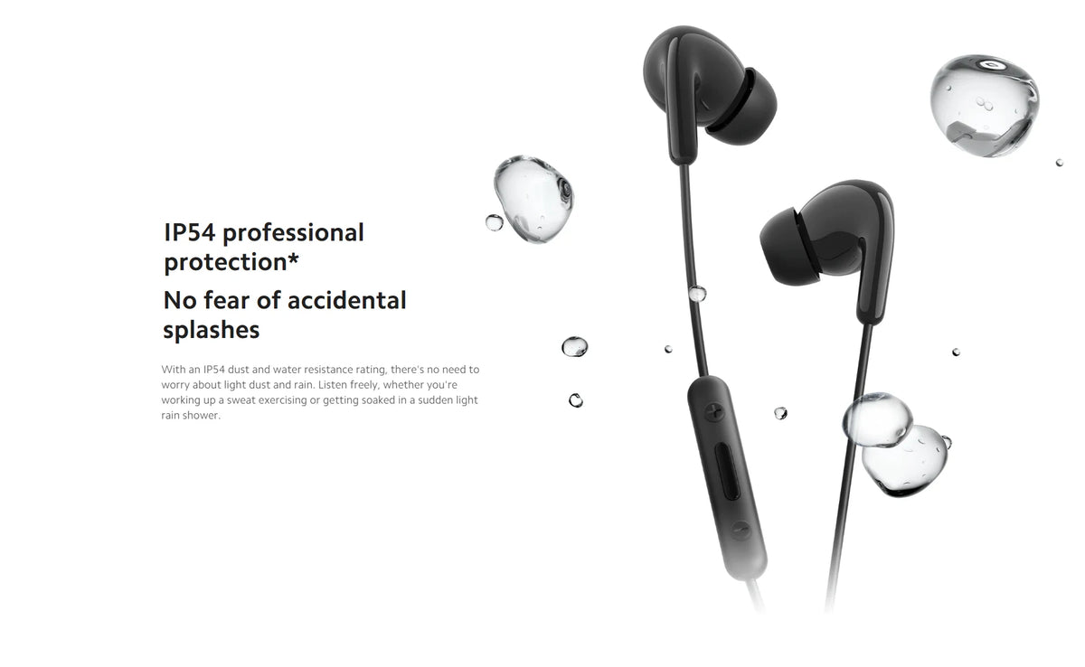 Xiaomi Type-C Earphones Clear Calls HD Microphone IP54 Dust Water Resistant Type-C Port Plug Play Wired Headphone