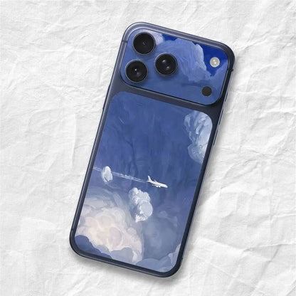 Airplane Pattern Sticker Film Wrap Decal Sticker for iPhone 17 Pro Max