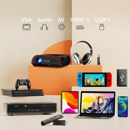CAIWEI A10R Google TV 4K Projector 4000 ANSI Full HD 1080P Android 14 Home Theater for Movies Auto Focus Portable Projector Beam