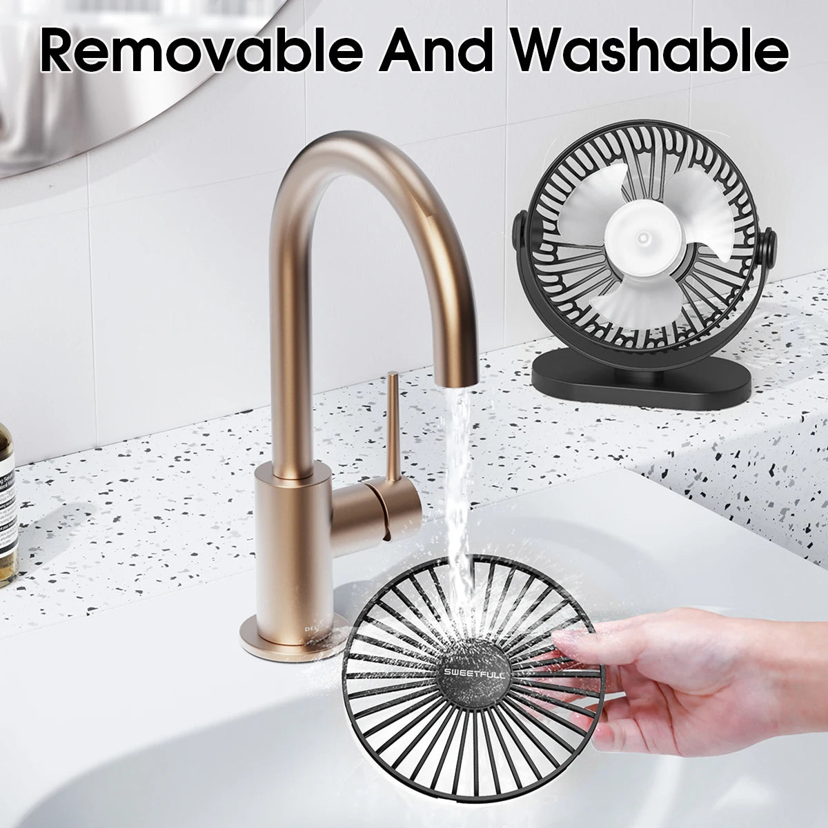 USB Fan Portable Desktop Wall Mounted Mini Electric Fan Mute 3 Speed Adjustment Air Circulator For Home Desk Office