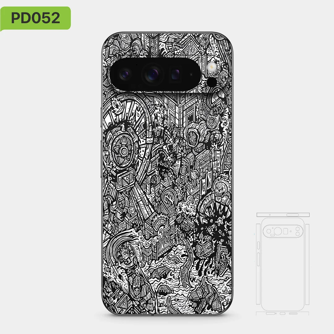 Colorful Decal Skin for Google Pixel 10 9 8 7 Pro 6 6pro Back Screen Protector Film Cover Case Macaroon Wrap Matte Sticker