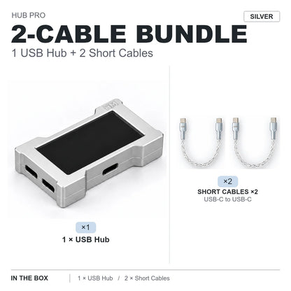 HMLAB ZNEO Gaming USB Hub - 2-to-3 Port, 8K Hz, Independent Power, With Screen, Trendy for Gaming Ambience Desk Setup