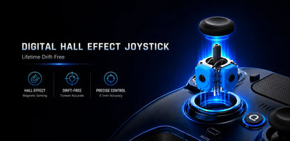 QRD Spark N7 2.4Ghz Wireless Controller for PS4/PS3/PC Direct Connect Hall Effect Vibration Effect Gamepad For PS5 Via Converter