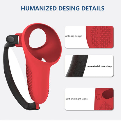 Silicone Protective Case For Meta Quest 3 VR Touch Controller Silicone Cover Skin Handle Grip VR Accessories