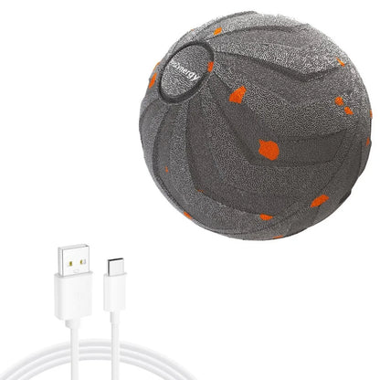Bite Resistant Smart Dog Toy Ball Wear Resistant Durable Automatic Moving Ball Toy with Light USB Rechargeable Dog Bouncing Ball