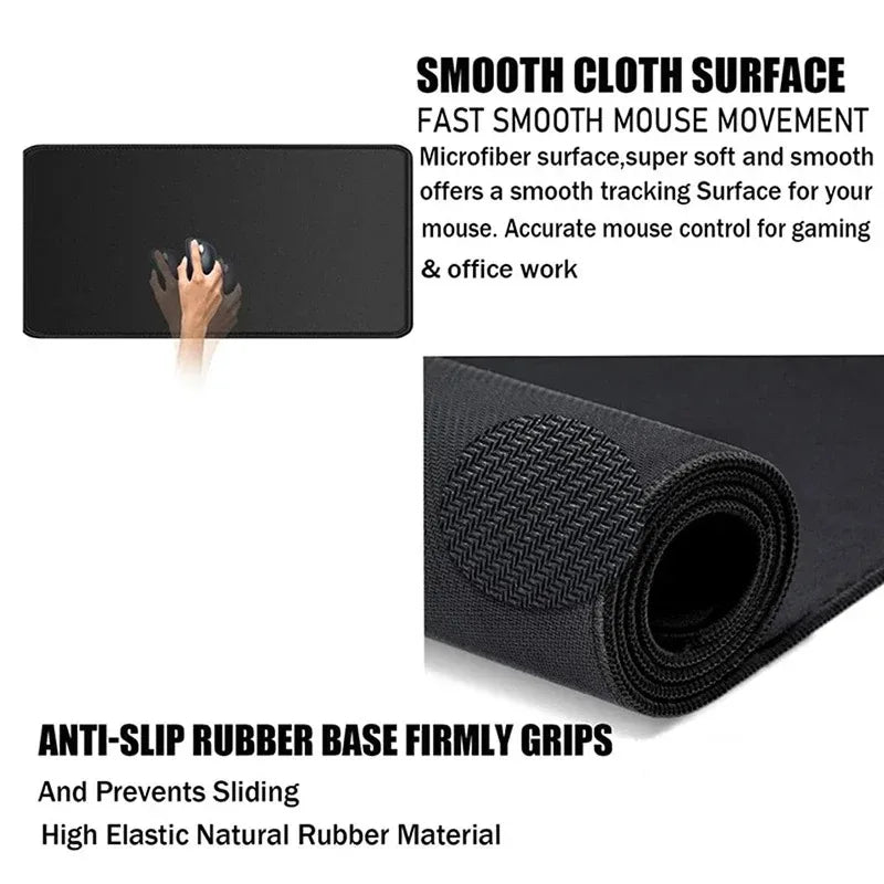Grey series Mouse Pad Large Computer Office Game Table Mats XXL Rubber Anti-slip Gaming Keyboard Mousepads Long Desk Pads