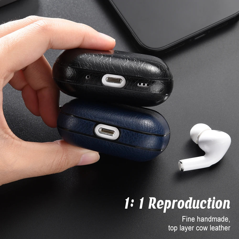 Leather PU Earphone Cover For AirPods Pro 3 2025 Case For AirPods Pro 2 2nd Pro2 Cases For AirPods 5 4 3 2 Funda Headphone Coque