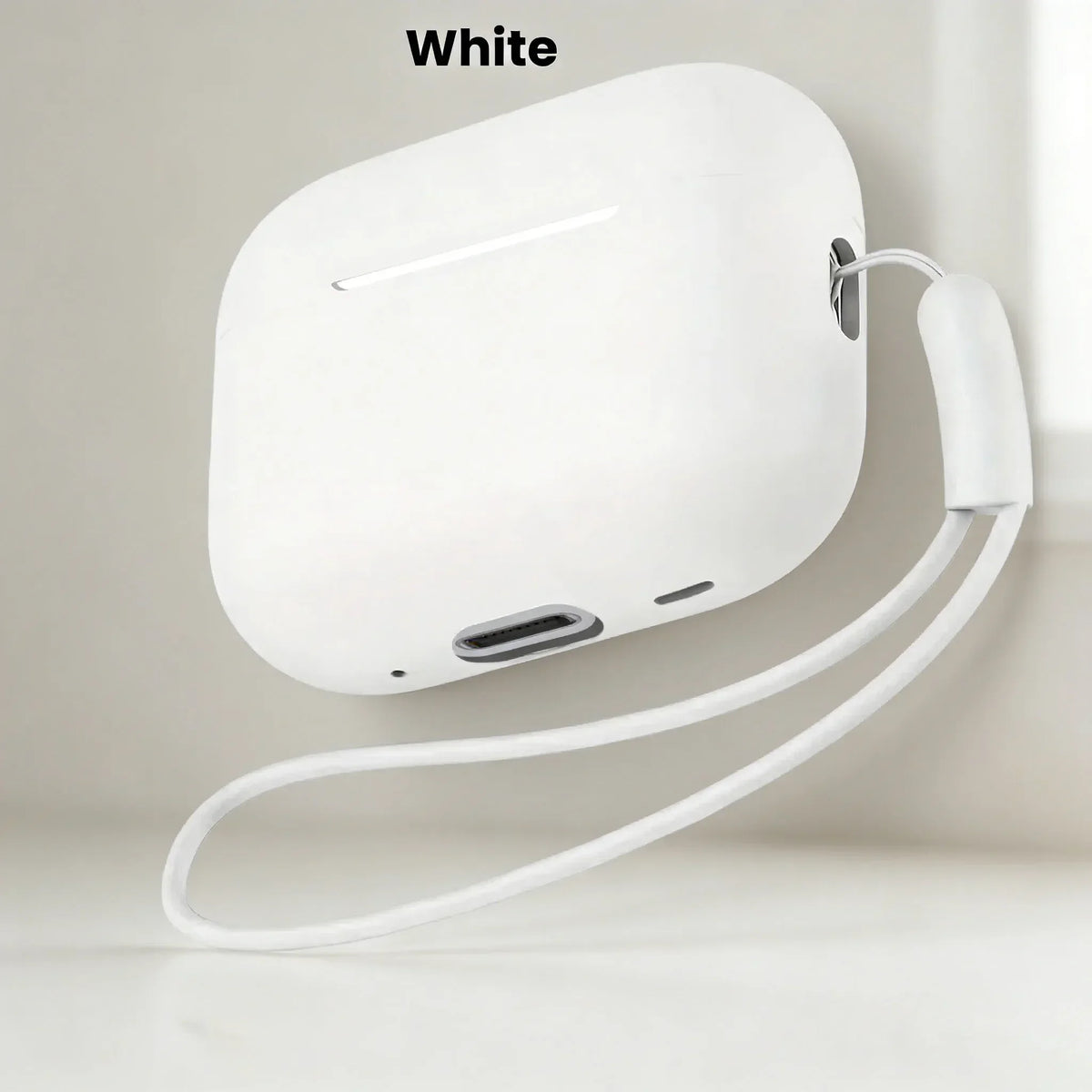 For Airpods 3 Pro Crystal Clear Simple and Transparent Earphone Case with Lanyard Strap Accessories Cover