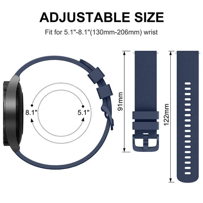18mm/20mm/22mm Silicone straps For Amazfit GTS 4/3/2/2e/4 Mini/GTR 4/3/3 Pro/2/2e Sport Bracelet Amazfit bip 6-5-3/u/s/pro band